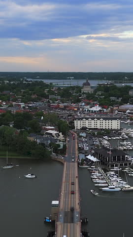 Aerial View Of Annapolis, Maryland - America