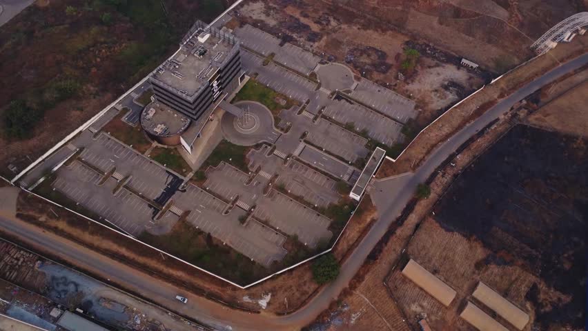 Beautiful aerial of the African First Ladies Peace Mission headquarters in Abuja, Nigeria