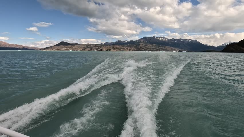 Sailing on Lake Argentino from the Spegazzini Glacier, Los Glaciares National Park, Santa Cruz, Argentina