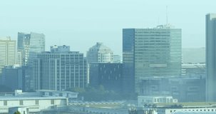 Animation of financial data processing over cityscape. Global finance, business, connections, computing and data processing concept digitally generated video. - Powered by Shutterstock - Get 15% off with code: PIKWIZARD15