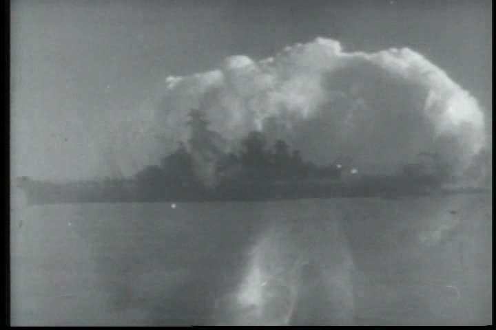 1940s - Japan surrenders aboard the U.S.S. Missouri bringing an end to World War two.