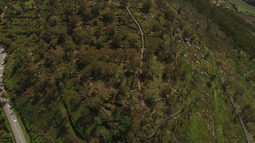 Ancient Roman Ruins Archeological Site in Portugal