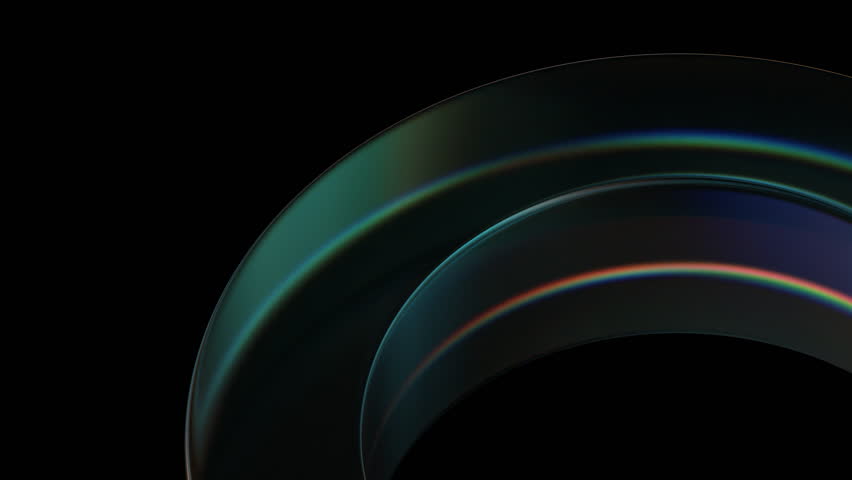Abstract glass animation, background with teal orange color refraction effect, 4k seamless looped video, 3d render