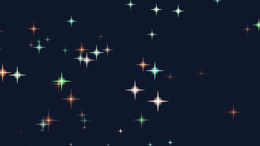 A serene night sky aesthetic featuring twinkling star-like lights and gentle motion for soothing visuals and background scenes