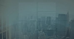 Animation of changing numbers with up arrow in clouds and circles over city in background. Digital composite, multiple exposure, cloud computing, growth, uploading, skyscrapers and technology concept. - Powered by Shutterstock - Get 15% off with code: PIKWIZARD15