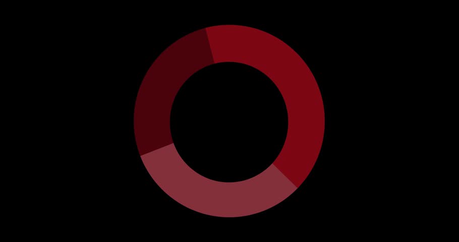 Animation of data processing over red circle on balck background. Global technology, computing and digital interface concept digitally generated video.