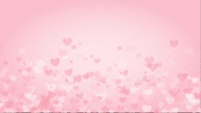 Pink hearts in seamless loop pastel background animation 4k visual effect. Elegant romantic looped animation. Love, wedding, Valentine's Day. Endless seamless video. - Powered by Shutterstock - Get 15% off with code: PIKWIZARD15