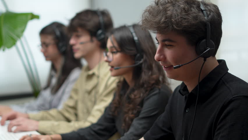 call center customer service people