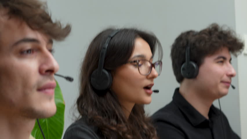 call center customer service people