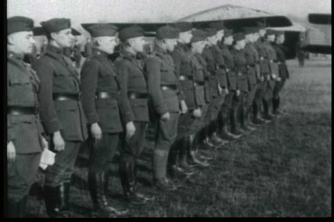 1910s, 1920s - Celebrations break out at the end of World War One. Vídeo Stock