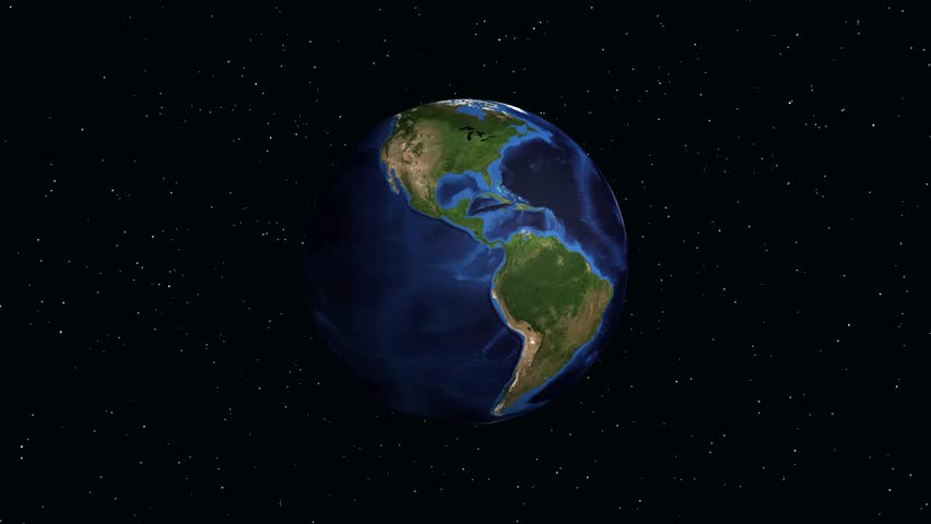 A digital animation zooms from outer space into Honolulu, Hawaii, with a location marker