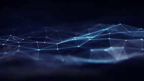 Futuristic Digital Landscape Featuring Blue Neural Network Lines.  Abstract Background Represents Cloud Computing, Fiber Optic Data Flow, Big Data, Analytics And Advanced AI Connectivity. - Powered by Shutterstock - Get 15% off with code: PIKWIZARD15