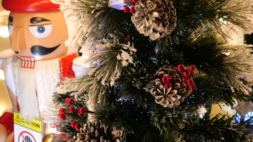 Christmas and New Year decorations and ornaments