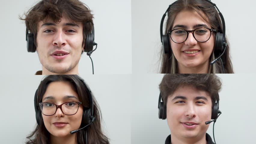 call center customer service people