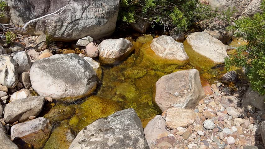 A rocky stream off Somerset West’s Lourensford River , near Cape Town