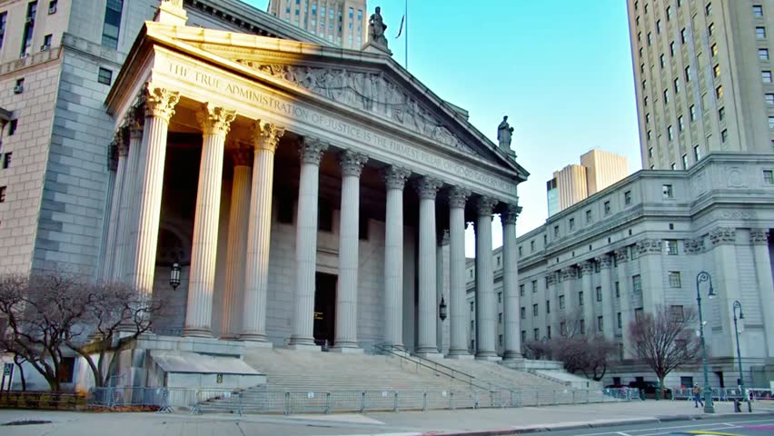 Historic New York State Supreme Court building in downtown Manhattan, showcasing iconic architecture, legal heritage, and urban cityscape.