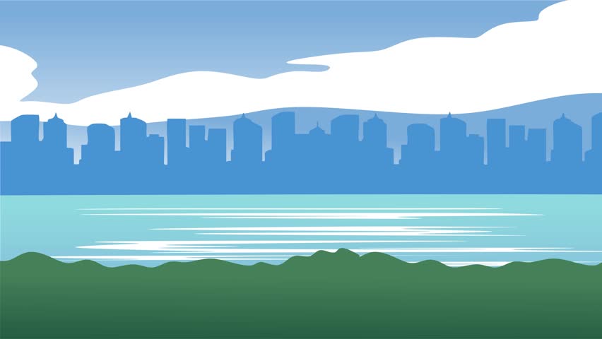 San Jose California with the silhouette of the city of San Jose