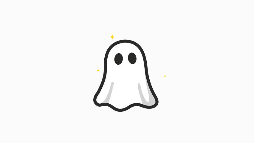 Cute cartoon ghost perfect for halloween decorations, kids products, stationery, greeting cards, and childrens books. Festive and adorable design.