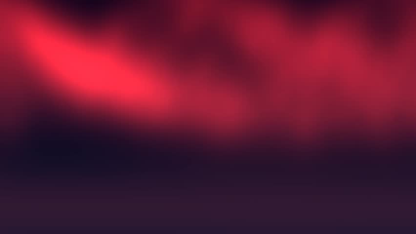 A vibrant red and purple cloudy sky stretches above a dark horizon with soft lighting and smooth gradients, creating a moody atmospheric scene