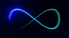 Infinity Neon Light Loop Abstract Energy Flow Motion Background - Powered by Shutterstock - Get 15% off with code: PIKWIZARD15