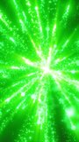 Bright green particle explosion with radial streaks and glowing energy beams, abstract sci-fi burst for futuristic motion, speed, and power concepts - Powered by Shutterstock - Get 15% off with code: PIKWIZARD15