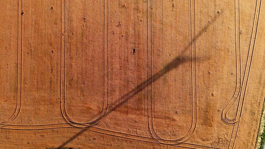 Top down view of shadow turbine in Hungary.