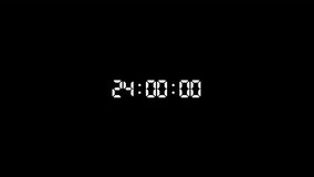 One day countdown timer animation in one minute with transparent background, 24 hours countdown timer in 60 seconds, Countdown timer in 4k. - Powered by Shutterstock - Get 15% off with code: PIKWIZARD15