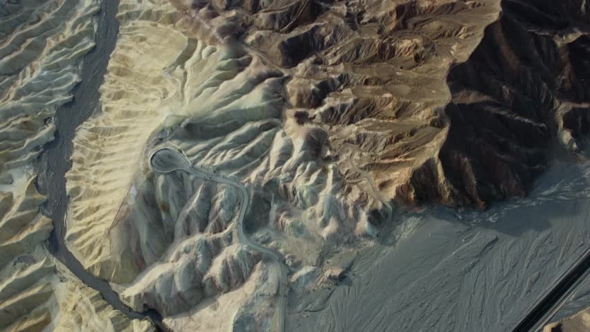 Drone footage of Death Valley in USA