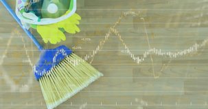 Animation of data processing over cleaning equipment. Global ecology and digital interface concept digitally generated video. - Powered by Shutterstock - Get 15% off with code: PIKWIZARD15