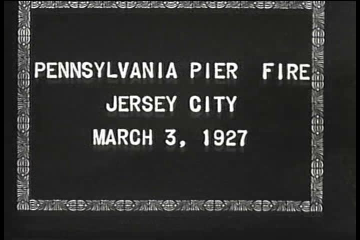 1920s - Jersey City pier fire, 1927.