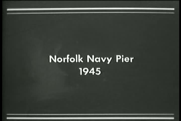 1940s - Norfolk navy Pier goes up in flames in the 1940s.