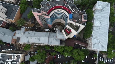 Drone Ascending Flying Away Herzen Institute