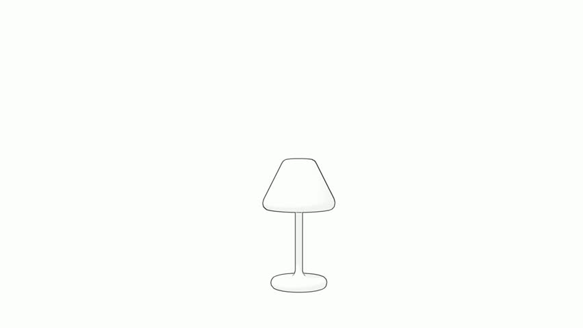 Trash Can Line Art Illustration