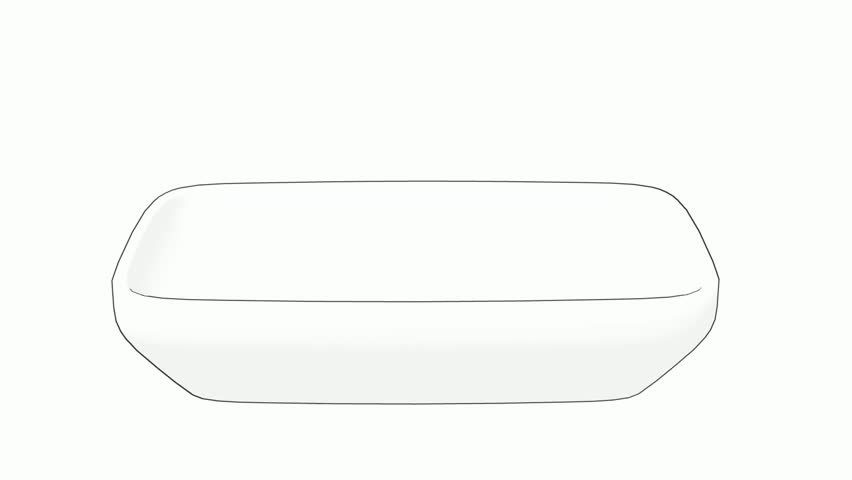 Bathroom Sink Line Art Illustration