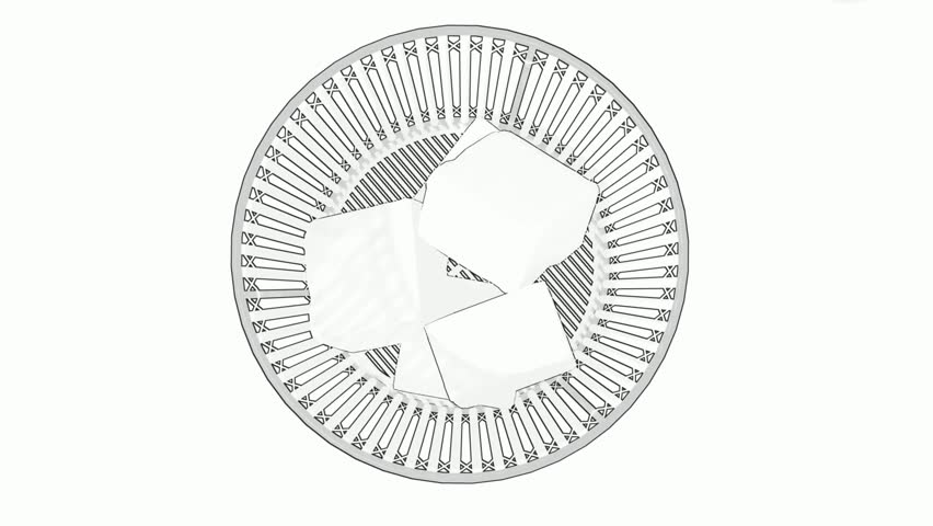 Trash Can Line Art Illustration