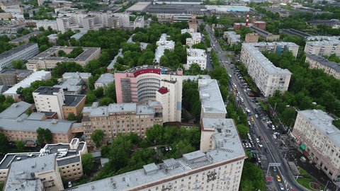 High Altitude Drone Circle around Herzen Institute