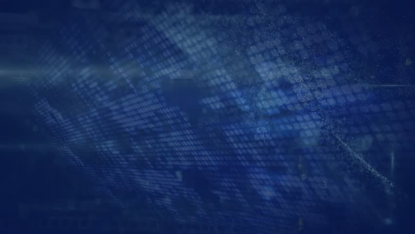 Animation of european union flag with stars moving around europe.