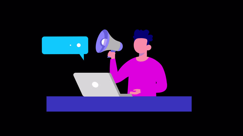 Online Marketing Promotion Animation HD On Alpha