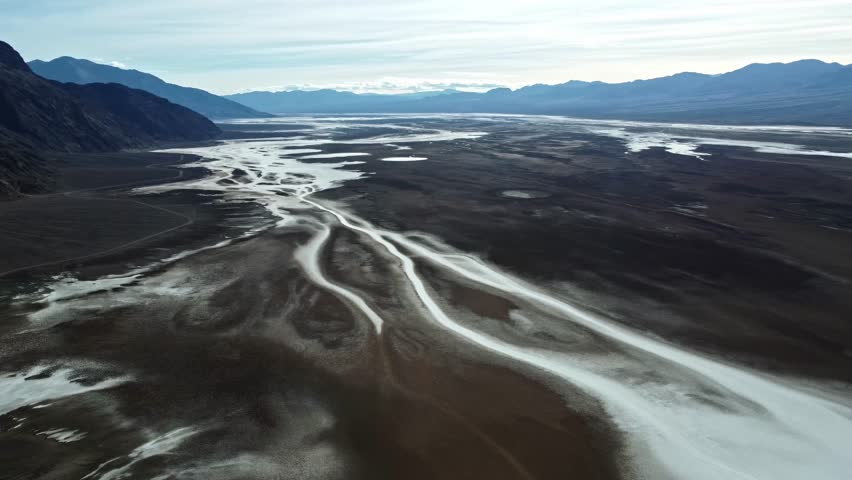 Drone footage of Death Valley in USA