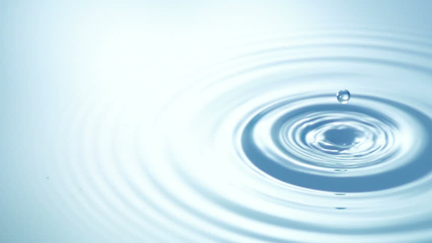Clean water and water drops in slow motion.  High speed 500 fps video.