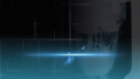 Animation of data processing and human model on black background. science, human biology, technology and digital interface concept digitally generated video. - Powered by Shutterstock - Get 15% off with code: PIKWIZARD15