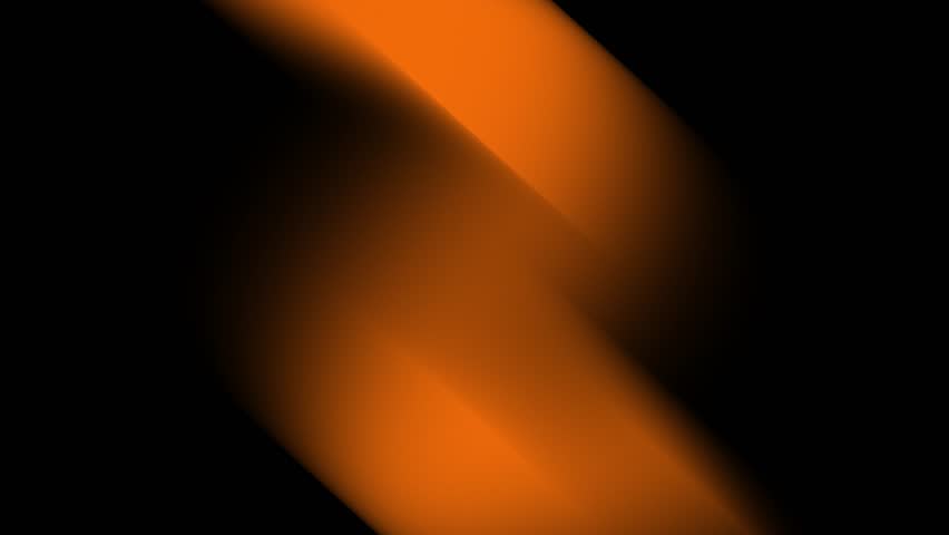 Dynamic orange light streaks on black background creating an abstract diagonal movement effect. Digital motion graphic for modern presentation.
