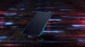 Smartphone displaying futuristic holographic user interface data network - Powered by Shutterstock - Get 15% off with code: PIKWIZARD15