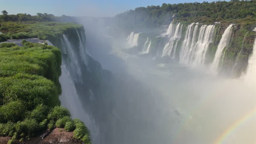 Iguazu Falls showing Garganta do Diabo (Devil's Throat) waterfall