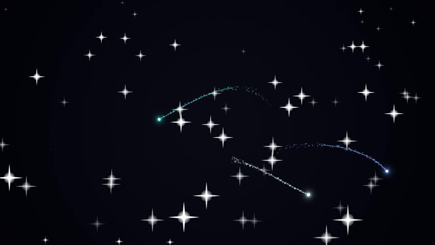 Beautiful starry night sky with shooting stars and sparkling stars, perfect for celestial themes