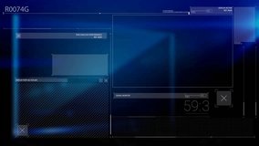 Animation of screens with data processing over blue background. global connections, digital interface, technology and security concept digitally generated video. - Powered by Shutterstock - Get 15% off with code: PIKWIZARD15