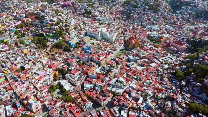Universidad de Guanajuato, Mexico_ Aerial Shot_ Catedral