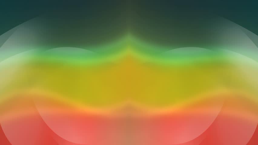 A sequence of vibrant layered color waves moving across the frame
