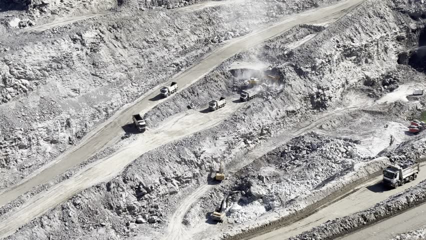 An open pit lithium mine in Brazil