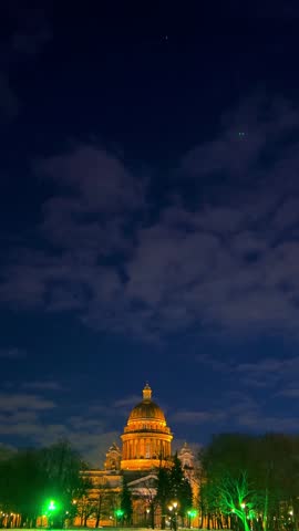 St. Petersburg, Russia - November 23, 2025: View of St. Isaac